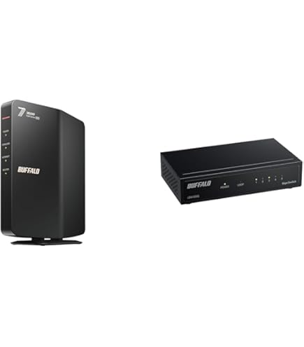 バッファロー ルーターWi-Fi 7 WSR3600BE4P/NBK 2台セット Amazon | 【2点セット【Amazon.co.jp限定】】バッファロー WiFi