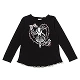 メゾピアノ（mezzo piano） 【Web限定】バレリーナプリントTシャツ【クロ/120】