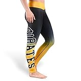 KLEW MLB Pittsburgh Pirates Bigロゴプリントレギンス S ブラック