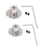 Perfk フランジカップリング　シャフト　カプラー　リジッド　モーターコネクタ　内径6mm＆ 8mm　　