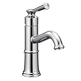 Moen 6402 Belfield 1.2 GPM単穴浴室の蛇口 – IncludesメタルポップアップD、 6402 1