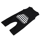 Lovoski 新生児　赤ちゃん　コットン　ロンパー　ボディスーツ　ジャンプスーツ　袖なし　通気性　全4サイズ - XL