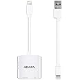 ADATA 3WAY Lightning カードリーダー iOS Android Windows SD,microSD両対応 2年保証 ALRAI910CWH