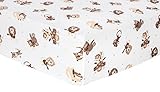 Trend Lab Safari Rock Band Deluxe Flannel Fitted Crib Sheet by Trend Lab [並行輸入品]