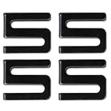 Alera sw59shblワイヤ棚Sフック、メタル、ブラック、4フック/パック
