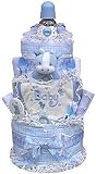 Babygiftidea Decorative Centerpiece Newborn Baby Shower Gift 3 Tiered Diaper Cake- boy by Baby Gift 