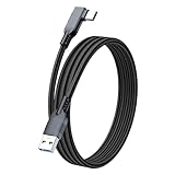 POTRRCIUSUER USB C ケーブル 5m L字 タイプc ケーブル 5m USB-A to Type-C USB3.1 Gen2 10Gbps 高速データ転送 60W PD対応 急速充電 スマホ タブレット ゲーム機対応 ブラック