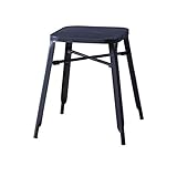 スチールスツール ( スタッキング可 チェア ) ブラック RKC-272BK