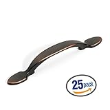 Dynasty Hardware P-6184-12P-25PK Classic Cabinet Hardware Pull, Venetian Bronze, 25-Pack [並行輸入品]