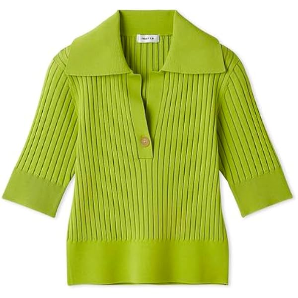 Amazon | オープンカラーポロニット FWNT251097GRNF | セーター 通販