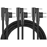 KOYOKOMA USB Type-C ケーブル 3本セット 25cm 1m 2m 3m 両側 L字型 PD対応 Type-C to C MAX 3A USB C タイプ C 急速充電 データ転送 スマートフォン タブレット （1m+2m+3m）