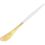 [クチポール] cutipol カトラリー GOA（ゴア）ホワイト/ゴールド GO25GW バターナイフ[並行輸入品]