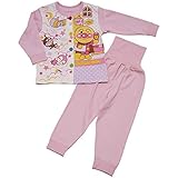 【本体綿100％】2018年 秋物 アンパンマン スムス お着替え練習 腹巻付き 長袖パジャマ Anpanman ピンク◇90cm