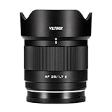 VILTROX AF 35mm F1.7 E マウント レンズ 小型&軽量 APS-C 大口径1.7 ソニー Eマウント 交換レンズ Sony α6700 α6600 α6500 α6400 α6000 α5100 α7CII α7RV α7RIV α7RIII α1 など Eマウント ミラーレスカメラ専用 APS-C