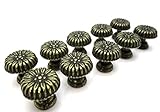 アンティーク調 取っ手 真鍮 イエローブロンズ 10個セット 20mm*18mm