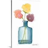 David Bromstadプレミアムシックラップキャンバス壁アート印刷題名Flowers in a Jar VI 20" x 30" 2350153_24_20x30_none