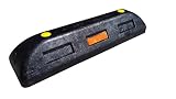 リサイクル車止めエコストップ100mm (専用固定アンカーセット)黒色