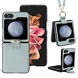 Galaxy Z Flip5 用 5G ケース リング付き 首かけ 斜めがけ 肩掛け おしゃれ 軽量 薄型 折りたたみ式 背面カード収納 小