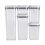 OXO Good Grips 5-Piece POP Container Set, White [並行輸入品]