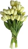 Flower Market Permanent Botanical Cream Mini-Tulip Sprays 6 Bunches [並行輸入品]