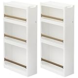 サンカ(SANKA) ストランティー(storanti) 2個組 すきま収納 幅17cm ラック2個セット ラックBタイプ ホワイト