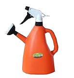 ガーデニング用品 散水用具 じょうろ 霧吹き 散水缶 ガーデニング散水用ポット 空の空気圧スプレーボトル1000ML（オレンジ）