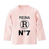 名前入り 長袖 Tシャツ / ベビーサイズ [BT433] 80cm ライトピンク 出産祝い 誕生日 プレゼント おしゃれな 名入れ ベビー服