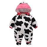 ベビー服 ロンパース カバーオール フード付き 新生児 男の子 女の子 長袖 秋冬 9ヶ月-1歳 防寒着 highdas