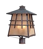 Designers Fountain 30726-MP Oak Park Post Lanterns, Mediterranean Patina [並行輸入品]