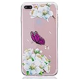 iPhone 7 Plus ケース カバー, UNEXTATI 高品質 TPU 超薄型 柔軟 保護カバー ケース 液晶保護 脱着簡単 耐衝撃 軽量 Apple iPhone7 Plus 用 ケース C