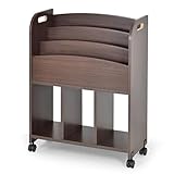 タンスのゲン BabyDays(ベビーデイズ) 絵本ラック 3段 キャスター付き ダークブラウン 33600001 13