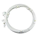 STARDUST 暑い夏を涼しく快適に！ミストシャワー ホース 家庭用 9m 白 SD-MISTSW-9-WH