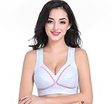 マタニティブラ ハーフトップ　ボタン式で前開き授乳ブラ　リムなし　綿（5色） (XXL(90A-90D), ドット1)
