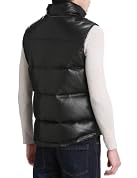 Lambskin Down Vest 3225-106-0479: Black Lambskin Down Vest 3225-106-0479: Black