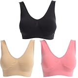 授乳ブラ マタニティブラ ノンワイヤーブラ 授乳ブラジャー ストラップオープン 3枚セット ノーマル×ブラックミックス 3L-4L