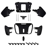 ps5コントローラー全モデルに対応用eXtremeRate RISE4リマップキットの交換K1 K2 K3 K4背面ボタンハウジングシェル‐コントローラー＆RISE4リマップボードは含まれていません【ソリッドブラック】