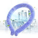 KEEZING クールネックリング アイスネックリング ネッククーラー 首ひんやりグッズ 暑さ対策グッズ 冷感リング 28℃以下自然凍結 繰