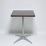 カウンターテーブル・コーヒーテーブル幅60×奥行60×高さ82cm ダークブラウン