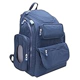 Dovewill 多機能　24L　マザーズ　おむつ　バッグ　大容量　ベビー　ママ　バックパック　　+　交換マット　+　ティッシュボックス　全2色 - 青