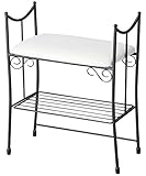 エントランスチェア エントランススツール 玄関椅子 玄関スツール 腰掛椅子 椅子 いす レザースツール ブーツスタンド ブーツ収納 シューズ収納 靴置き 収納 スパニッシュテイスト 可愛い かわいい 姫系 お姫様 ブラック