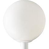 Progress Lighting P5436-60 Complete Post Lantern White Shatter-Resistant Acrylic Globe White Fitter,