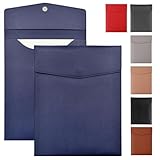 ファイルフォルダー ネイビー PUレザー 書類ケース NYANDELMO ND-0036-R10-NV