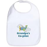 CafePress Grandpa's Co-pilot Boy's Bib - Standard Cloud White by CafePress