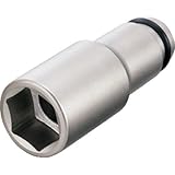 トネ(TONE) インパクト用超ロングソケット 6角 4NV36L100 対辺寸法:36×差込角:12.7×全長:100mm 1個