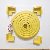 eBus L Form Baby Child Kids Safety Safe Table Desk Edge Cushion Protector with Tape + 4 Corner Guard
