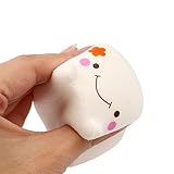 新型　豆腐　かわいい　スクイーズ おもちゃ ストレス解消　集中力を高め　減圧　知育おもちゃ 子供/大人用 　おもちゃ プレゼント (白色)