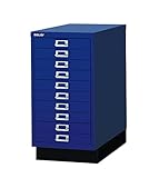 BISLEY BA3/10 引き出し 10段 スチールキャビネット 【ブルー】【日本正規代理店品】【5年保証】