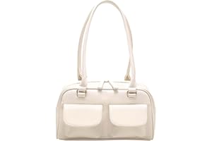 ninon ニノン ボストンバッグ レディース 軽量 旅行 小さめ おしゃれ ミニボストンバッグ ミニ ハンドバッグ 軽い 通勤 通学 白 きれいめ バック フラップ ダブルポケット PUレザー タッチ バッグ 横長 カジュアル オフホワイト