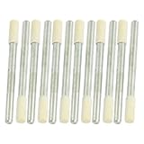 uxcell フェルトボブ　軸付フェルトホイール　3.5mmの直径　3mmシャンク　円筒形　12個入り