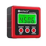 Neoteck デジタルアングルメーター ベベルボックス 4単位　LCD　バックライト　18ヶ月保証期間　红